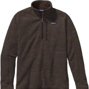 Men’s Patagonia walnut better sweater quarter zip